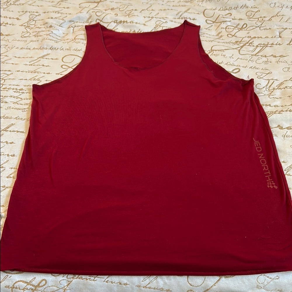 Jed North Red Sleeveless Boxy Tank Top